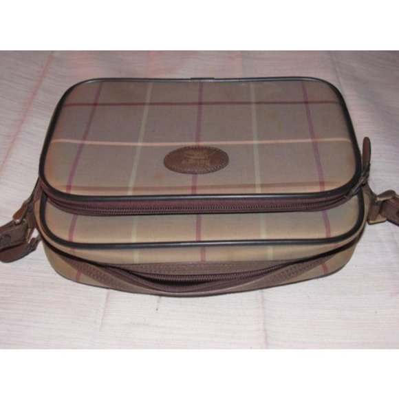 Burberry Vintage MOD Brown Plaid Print Bag - Picture 4 of 12